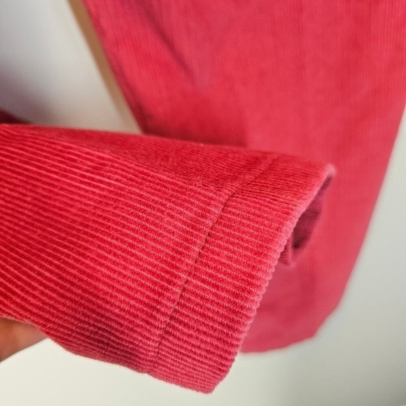 Lands' End Pink Preppy vtg High‎ Waist Corduroy Straight Mom Pants Size 10 - Picture 7 of 8
